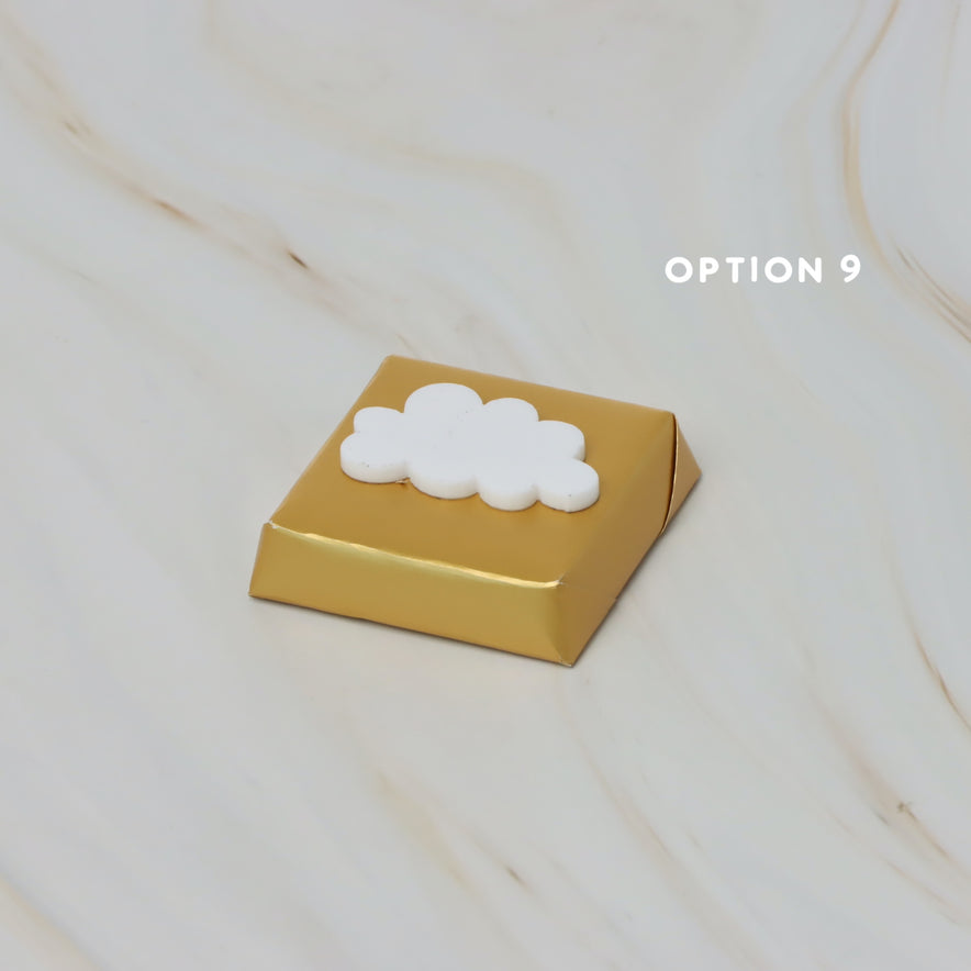 Baby acrylic cloud decorated premium chocolate