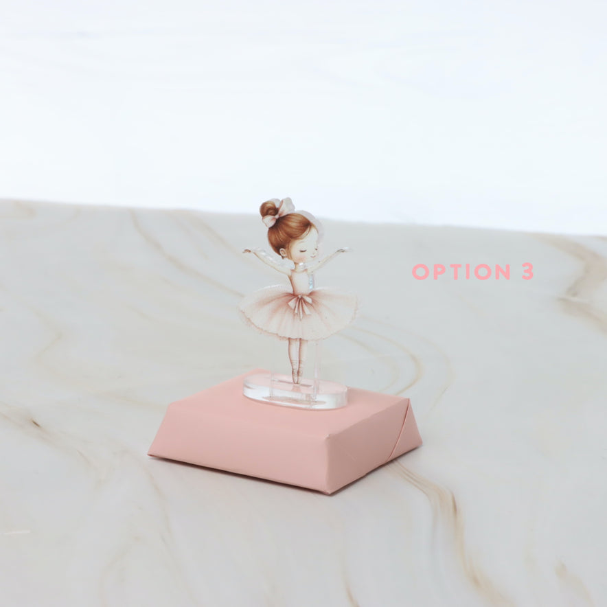 Baby ballerina acrylic decorated premium chocolate