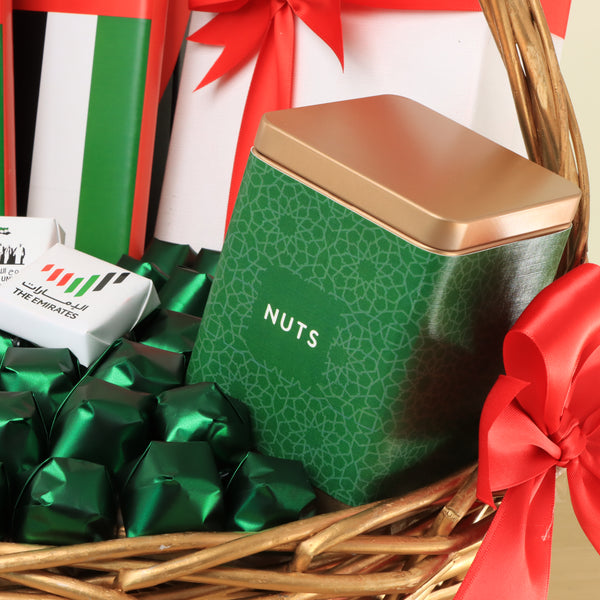 Happy National Day designed premium chocolate & sweets extra large basket