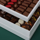 Arabic calligraphy national day design premium chocolate 2-layer hard box