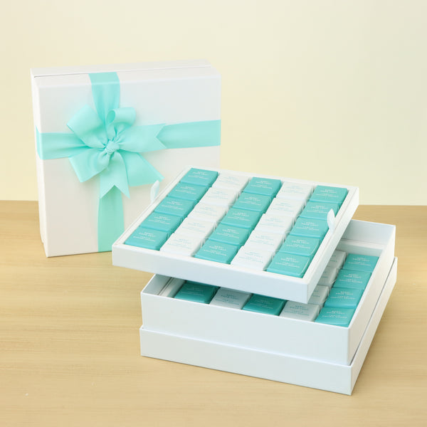 Corporate customize branded 2-layer chocolate hard box