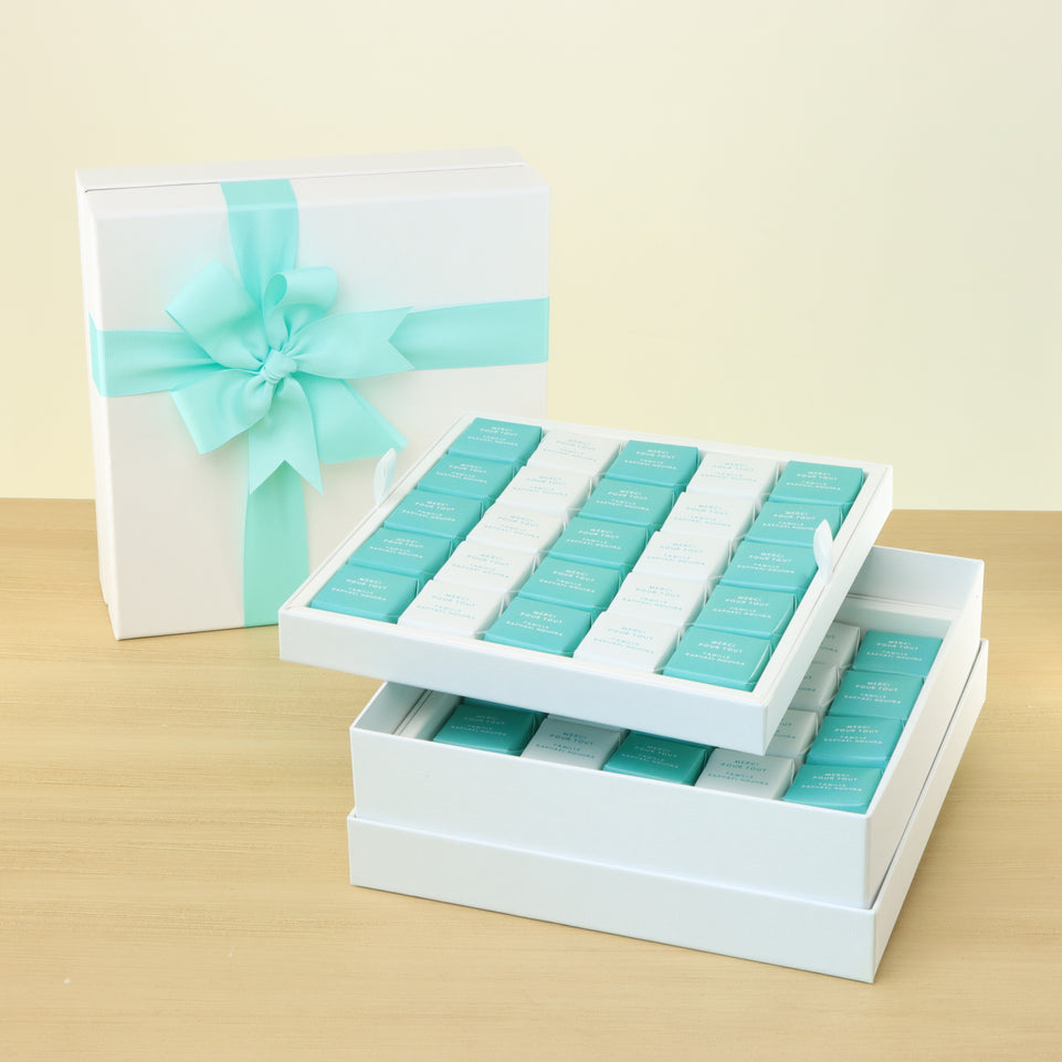 Corporate customize branded 2-layer chocolate hard box