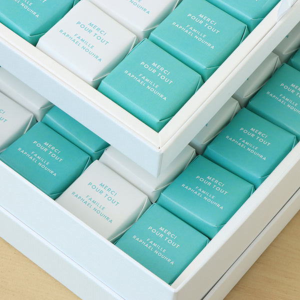 Corporate customize branded 2-layer chocolate hard box