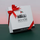 Spirit of the union national day with uae flag designed premium chocolate hard box