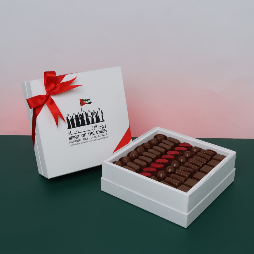 Spirit of the union national day designed 500 grams chocolate hard box