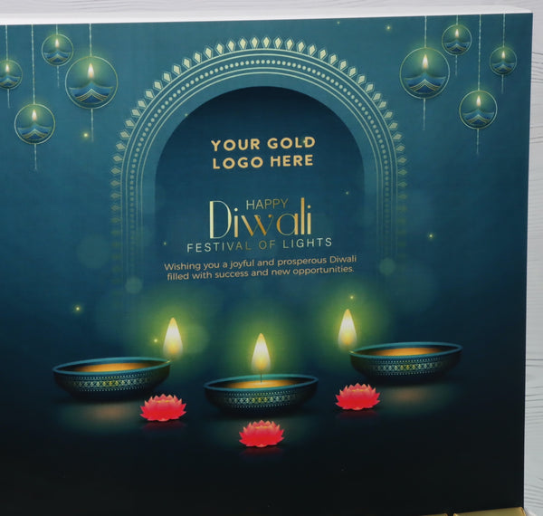 Corporate customized diwali designed premium chocolate medium hamper