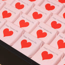 Happy Valentine's Day heart premium chocolate large leather tray