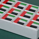 Arabic calligraphy national day designed 15 piece premium chocolate hard box