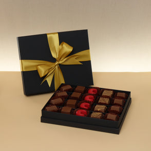Premium chocolate 20-pc black hard bo...