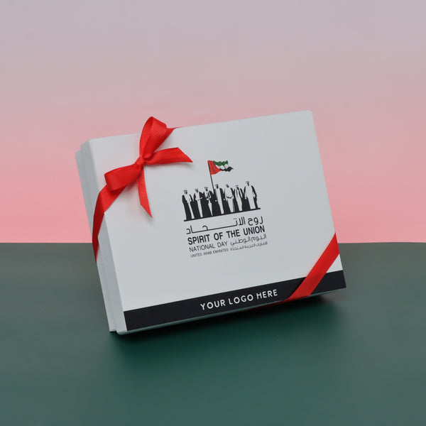 Spirit of the union national day with flag 12 piece premium chocolate hard box
