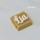 Baby girl acrylic name decorated premium chocolate