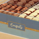 Congrats designed premium chocolate small  double acrylic tray
