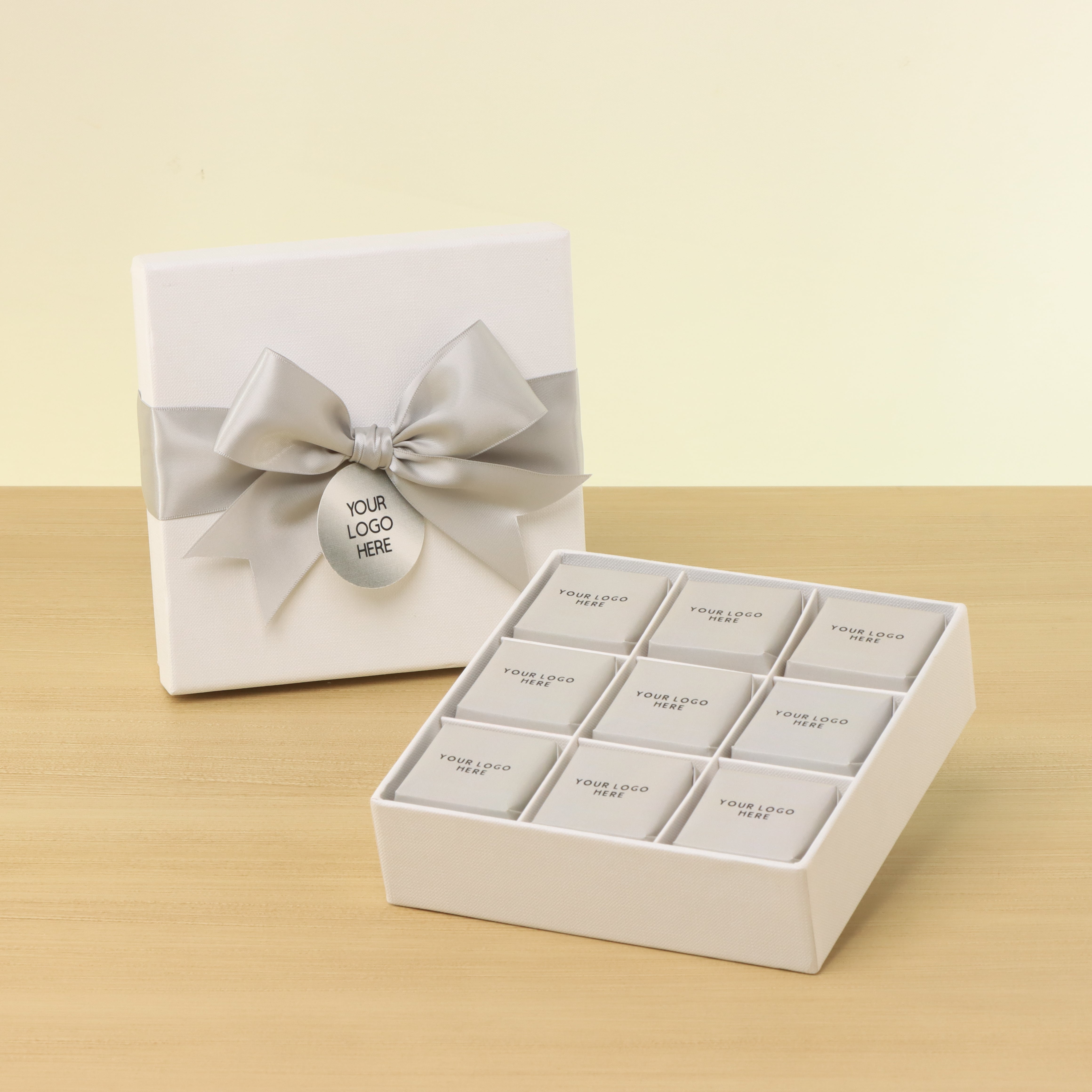 Set of 5 corporate customized premium chocolate 9P hard box