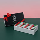 Set of 6 Arabic calligraphy national day flag designed premium chocolate 8 piece hard box