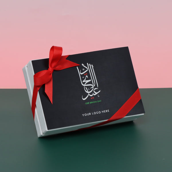 Set of 8 Arabic calligraphy national day chocolate 6-piece hard box