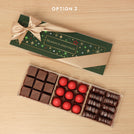 Season's greetings design premium chocolate gift acrylic box