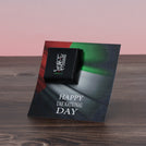 Set of 50 Arabic calligraphy national day designed premium chocolate card