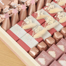 Baby girl air balloon theme premium chocolate large leather tray