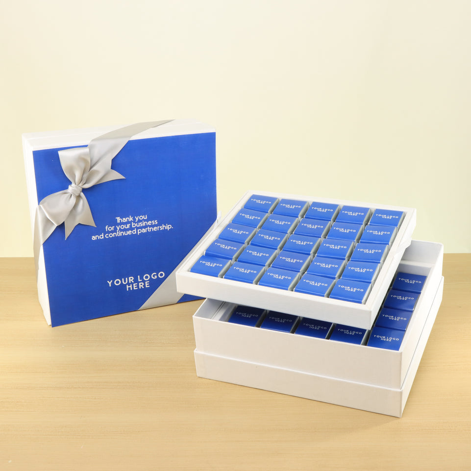 Corporate customized premium chocolate 2-layer hard box