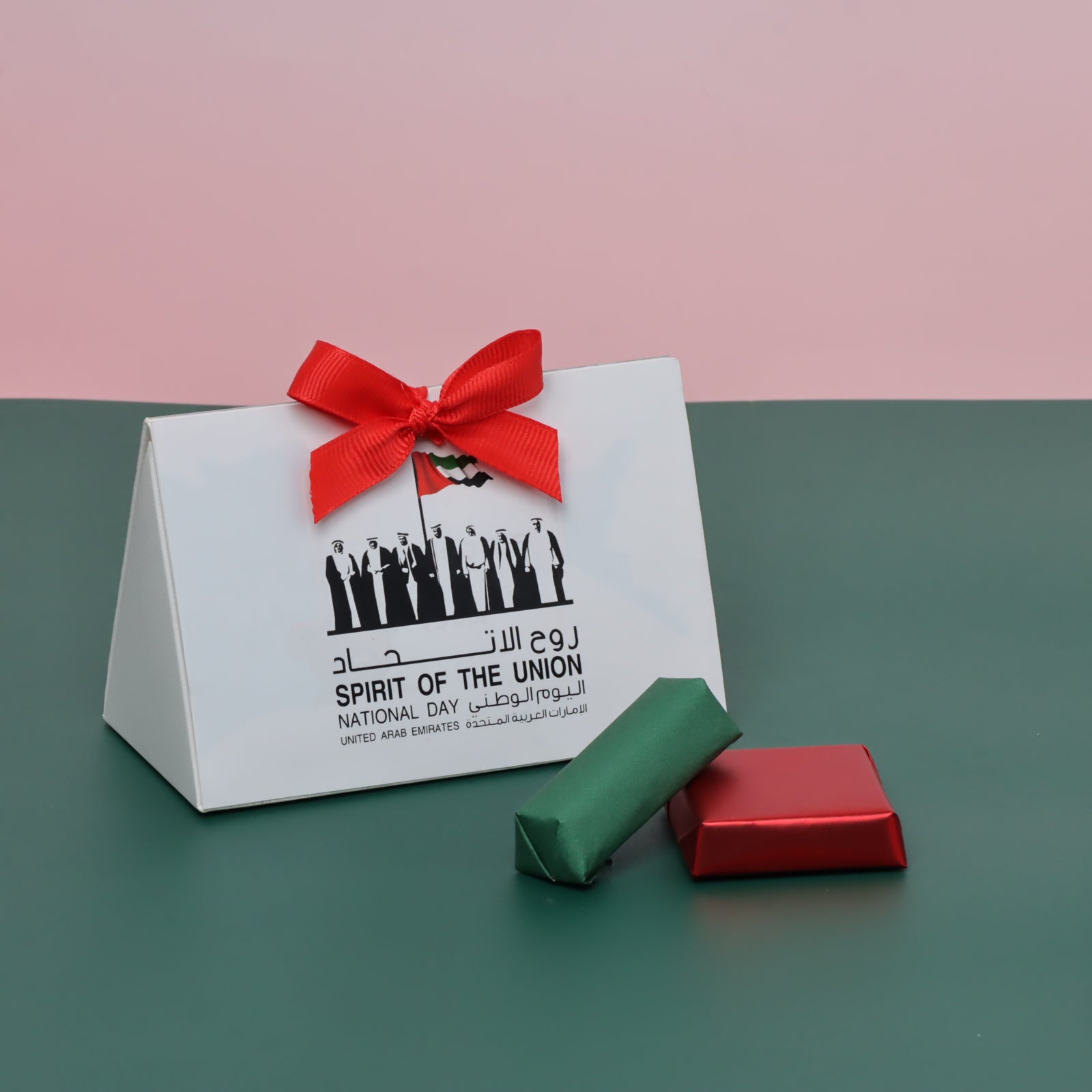 Set of 20 Spirit of the union national day designed premium chocolate triangle box