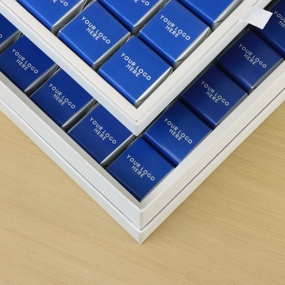 Corporate customized premium chocolate 2-layer hard box