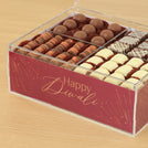 Happy Diwali festive design premium chocolate gift acrylic box