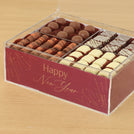 Happy New Year festive design premium chocolate gift acrylic box