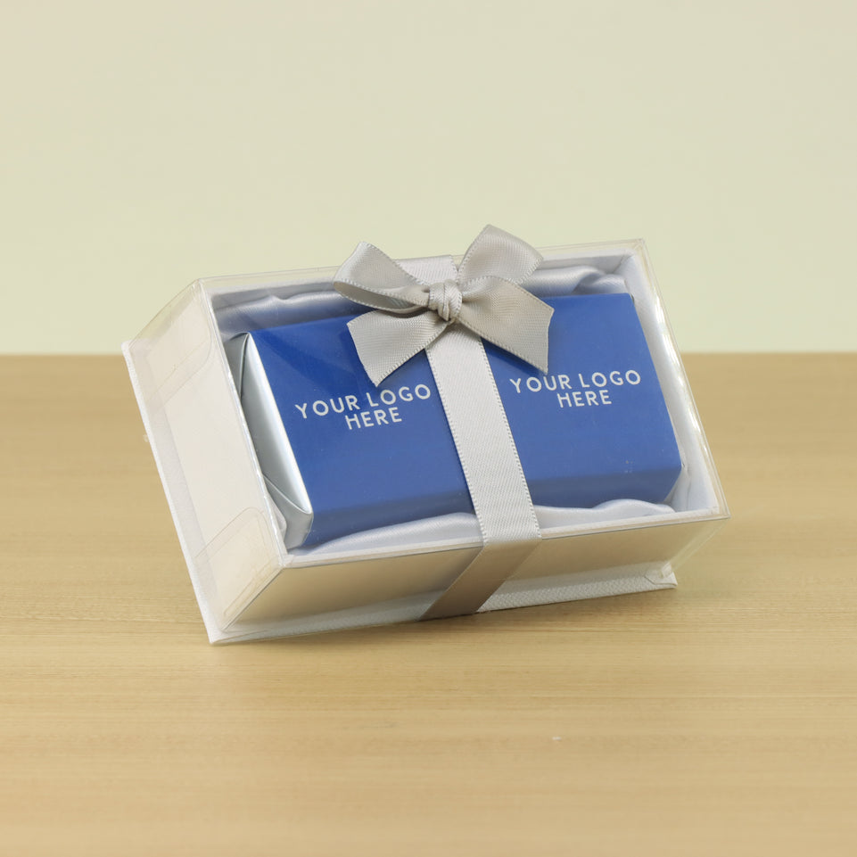 Set of 20 Corporate customized premium chocolate 2 pc view top box
