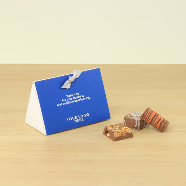 Set of 20 Corporate customized premium unwrapped triangle box