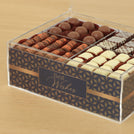 Best wishes designed premium chocolate small double acrylic tray