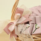Baby girl flower decorated chocolate medium basket