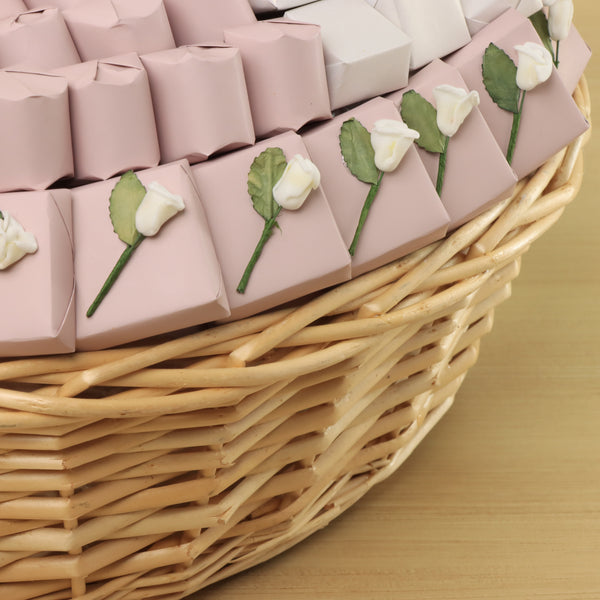 Baby girl flower decorated chocolate medium basket