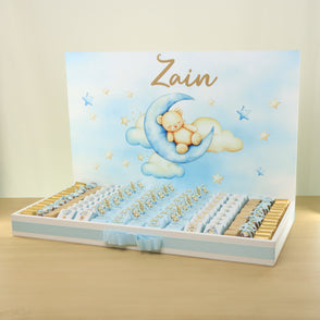 Baby boy teddy designed premium choco...