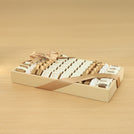 Hajj designed premium chocolate leather tray