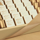 Hajj designed premium chocolate leather tray
