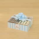 Baby boy premium chocolate small double acrylic tray