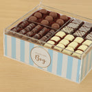 Baby boy premium chocolate small double acrylic tray