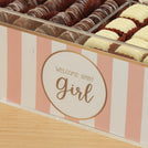 Baby Girl premium chocolate small double acrylic tray