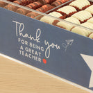 Teacher Appreciation premium chocolate small double acrylic tray