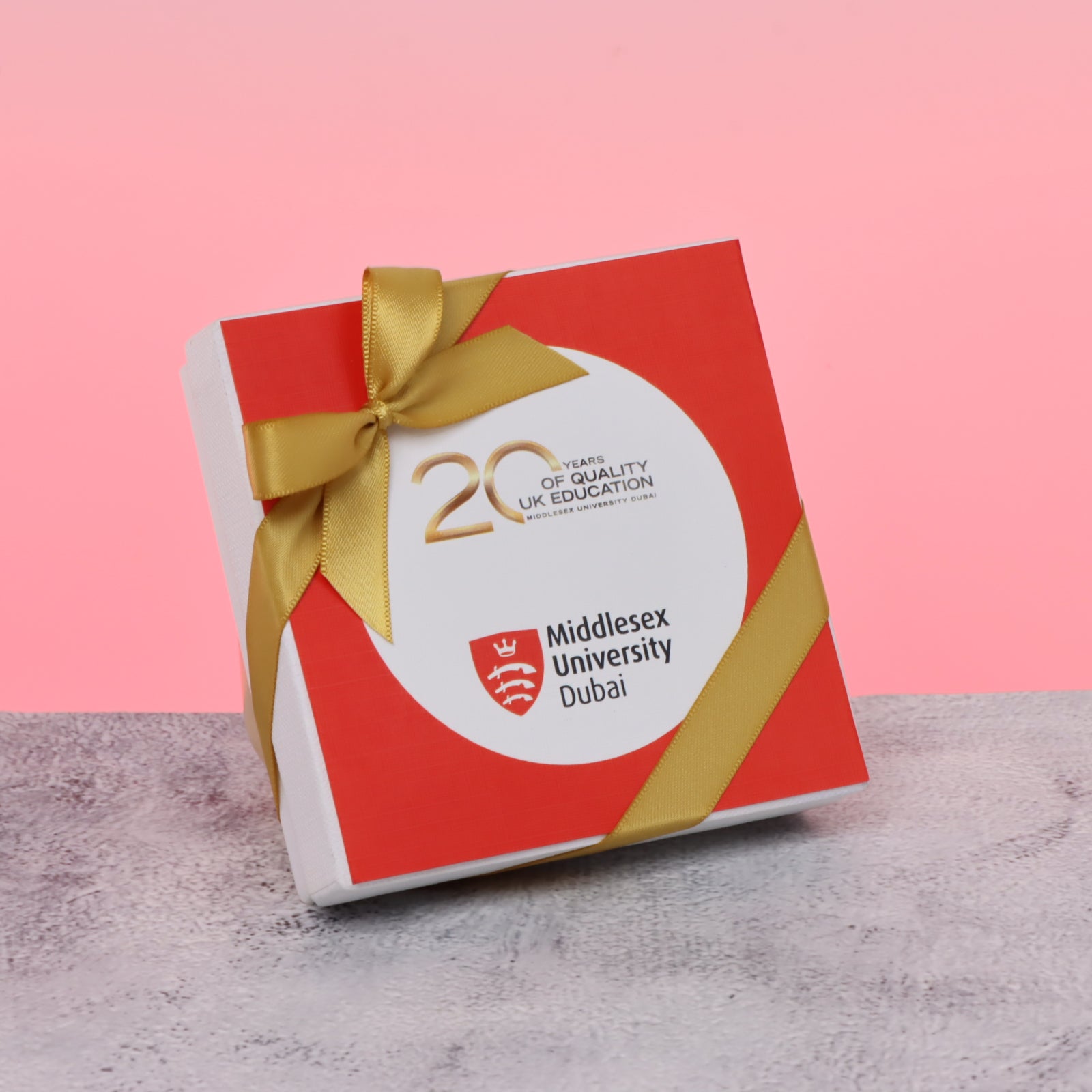 Set of 15 Corporate branded premium chocolate customized printed top card hard box