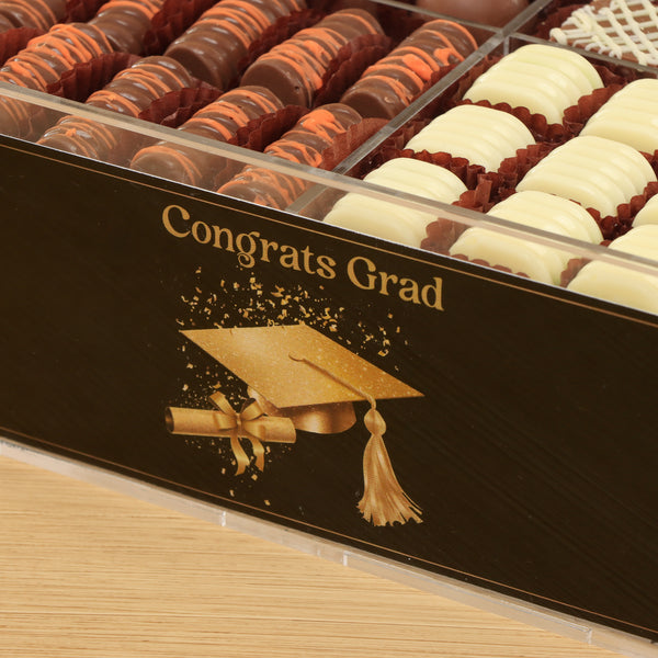Graduation design premium chocolate gift acrylic box