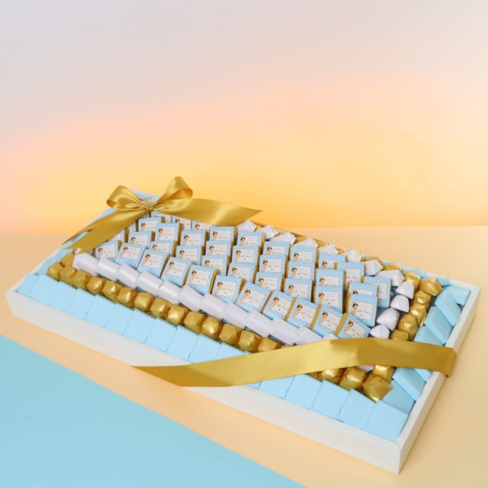 Little prince personalized designed chocolate large leather tray