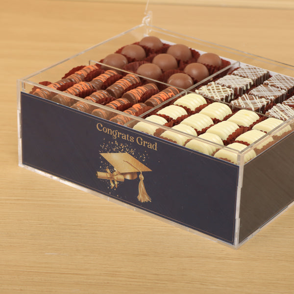 Graduation design premium chocolate gift acrylic box