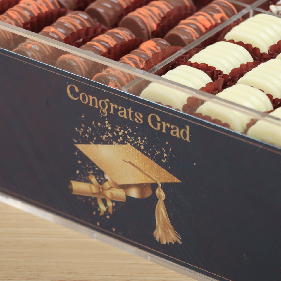 Graduation design premium chocolate gift acrylic box