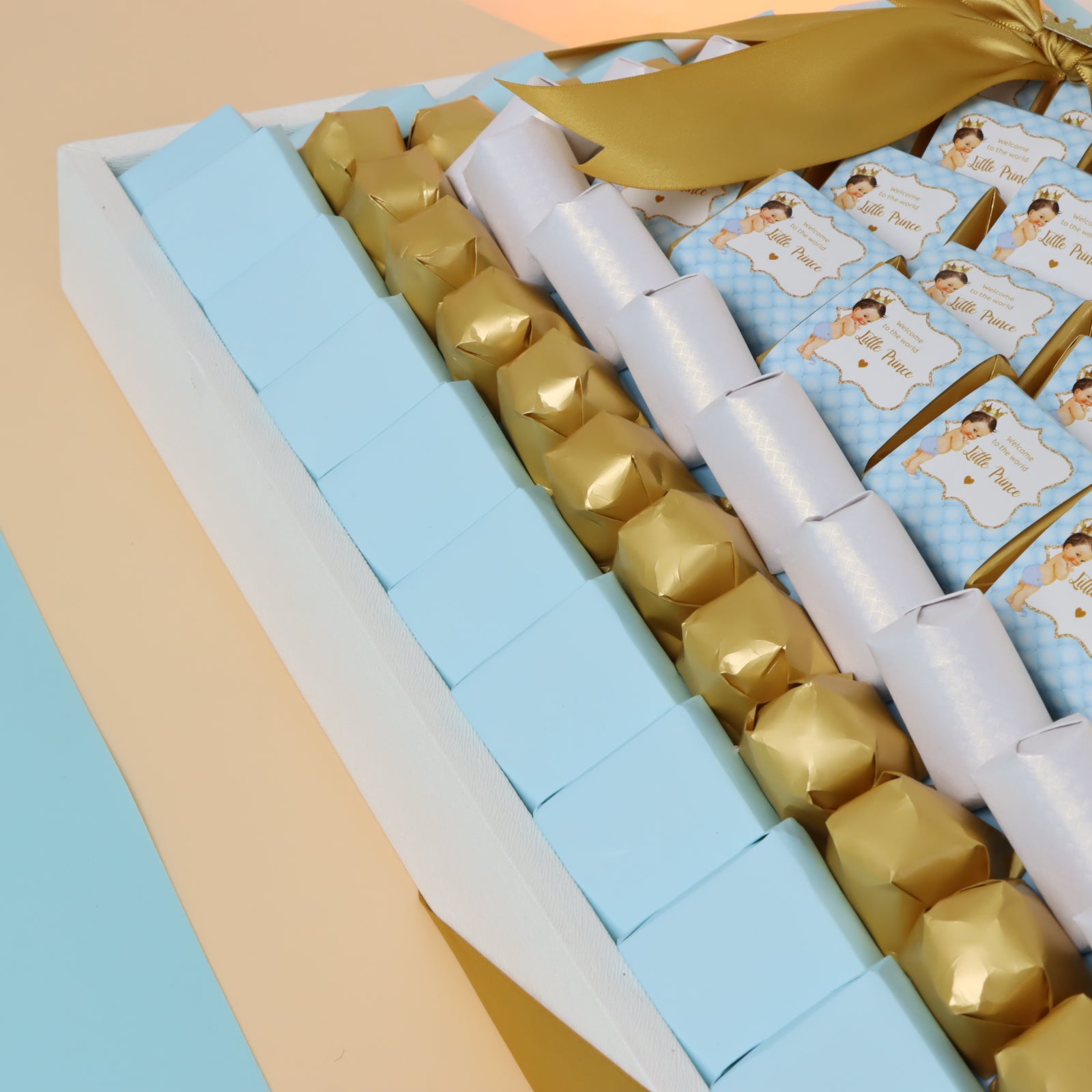 Little prince personalized designed chocolate large leather tray