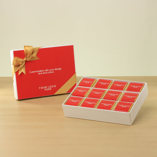 Set of 5 Corporate customized premium chocolate 12P hard box