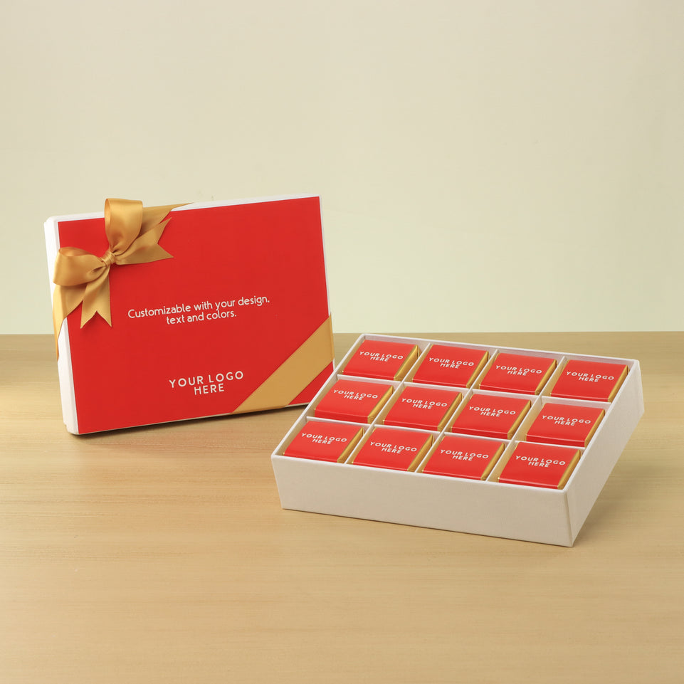 Set of 5 Corporate customized premium chocolate 12P hard box
