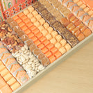 Happy Diwali mosque designed premium chocolate & sweets large leather tray