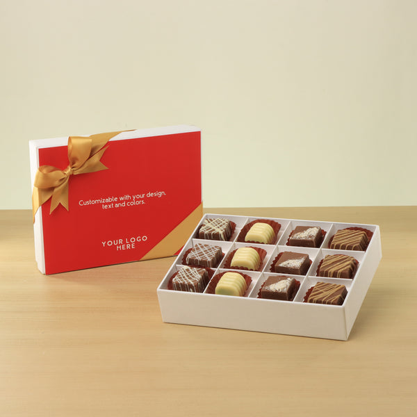 Set of 5 Corporate customized premium chocolate 12P hard box