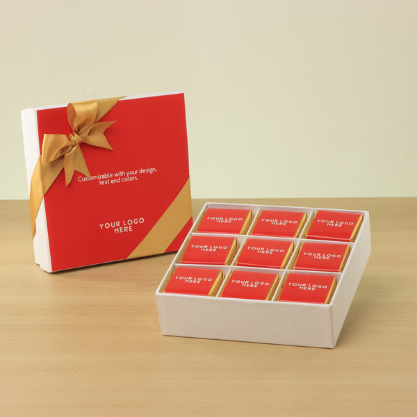 Set of 5 Corporate customized premium chocolate 9P hard box